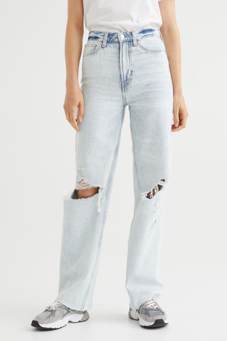 Conscious choice  New Arrival5-pocket jeans in thick cotton denim. Extra-high waist, zip fly with... | H&M (US)