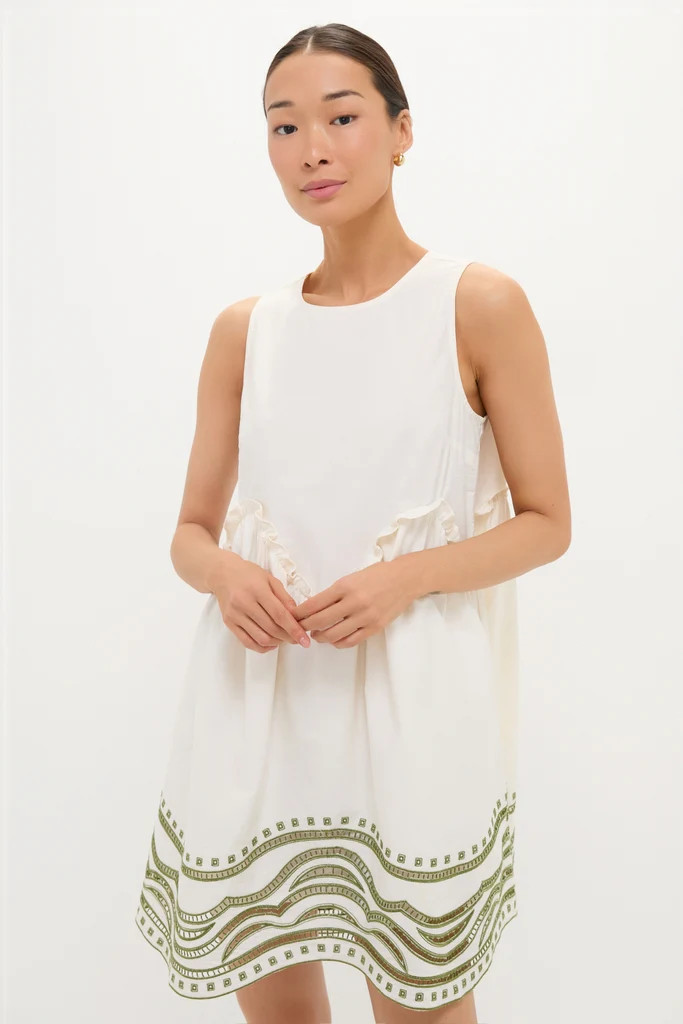 Sage Wave Cotton Joyce Mini Dress | Tuckernuck (US)