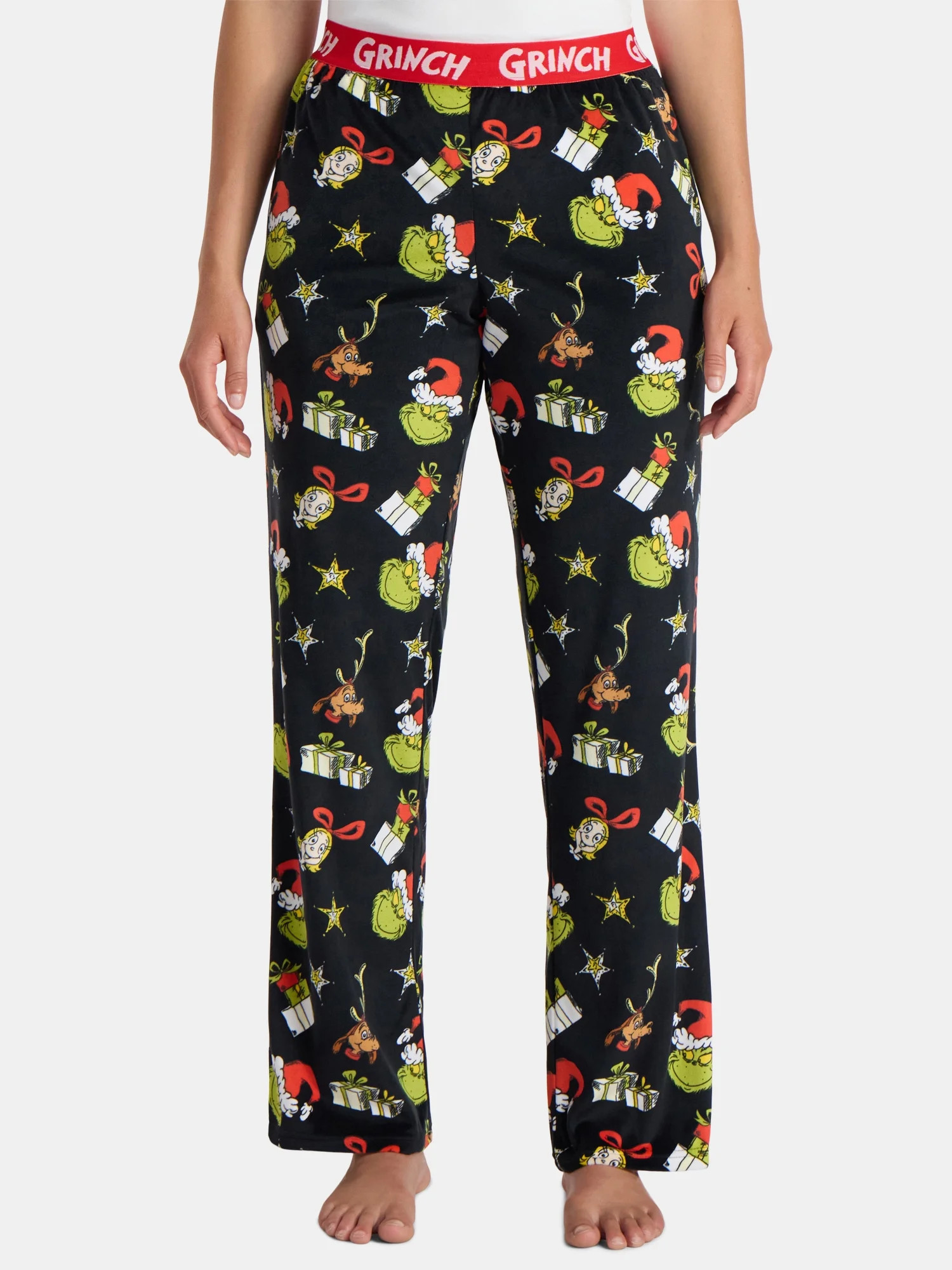 Dr. Seuss Women's The Grinch Print Velour Sleep Pants, Sizes XS-3X | Walmart (US)