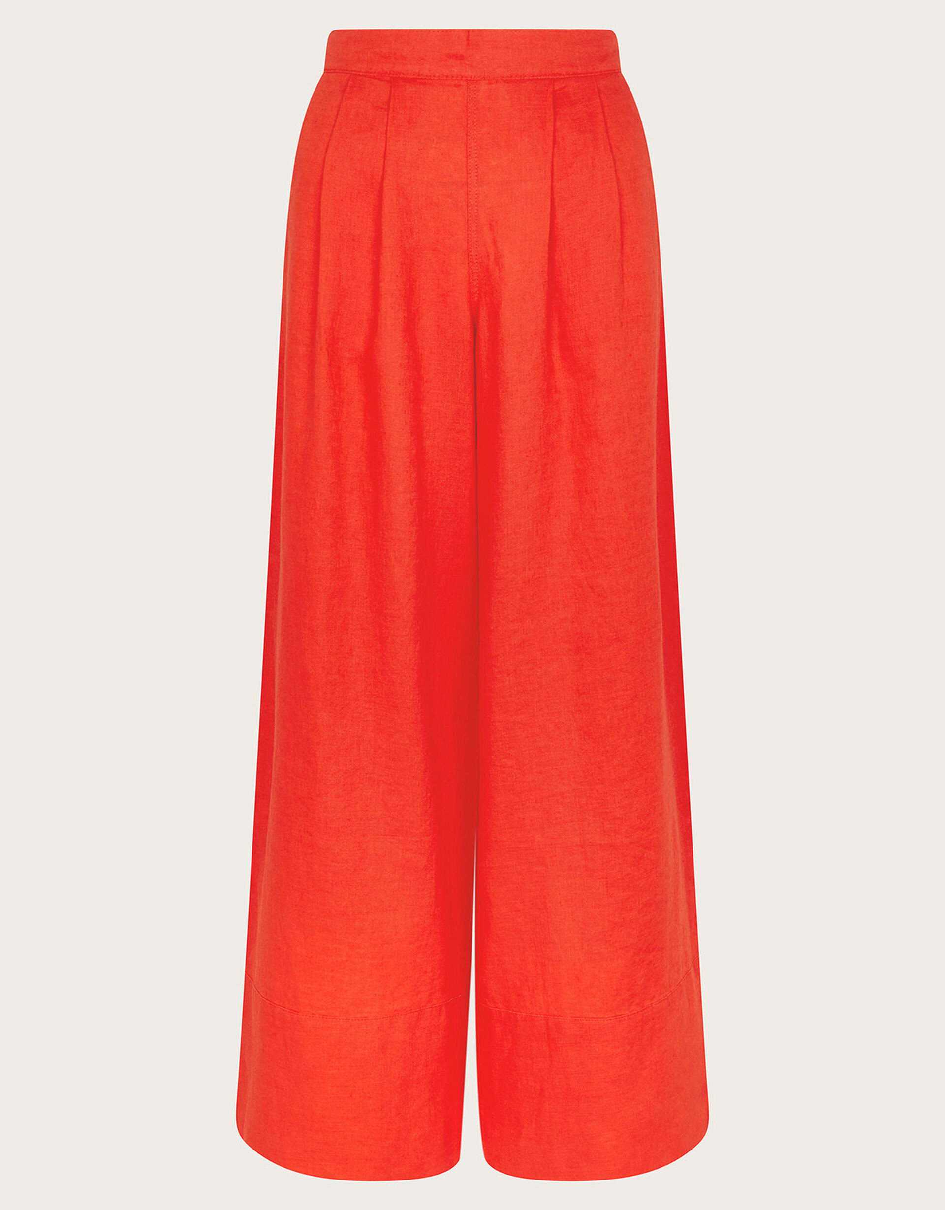 Solene Wide Leg Trousers Orange | Monsoon (UK)