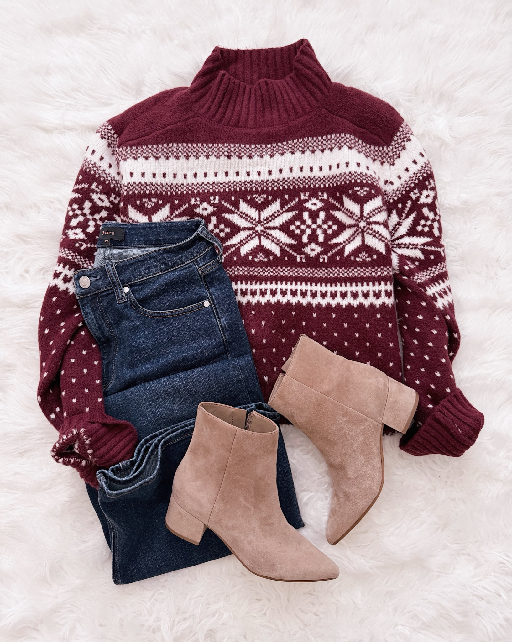 Fair isle sweaters are good all winter long. Pair with booties that doubles for work and you’re set!

#LTKHoliday #LTKOver40 #LTKWorkwear