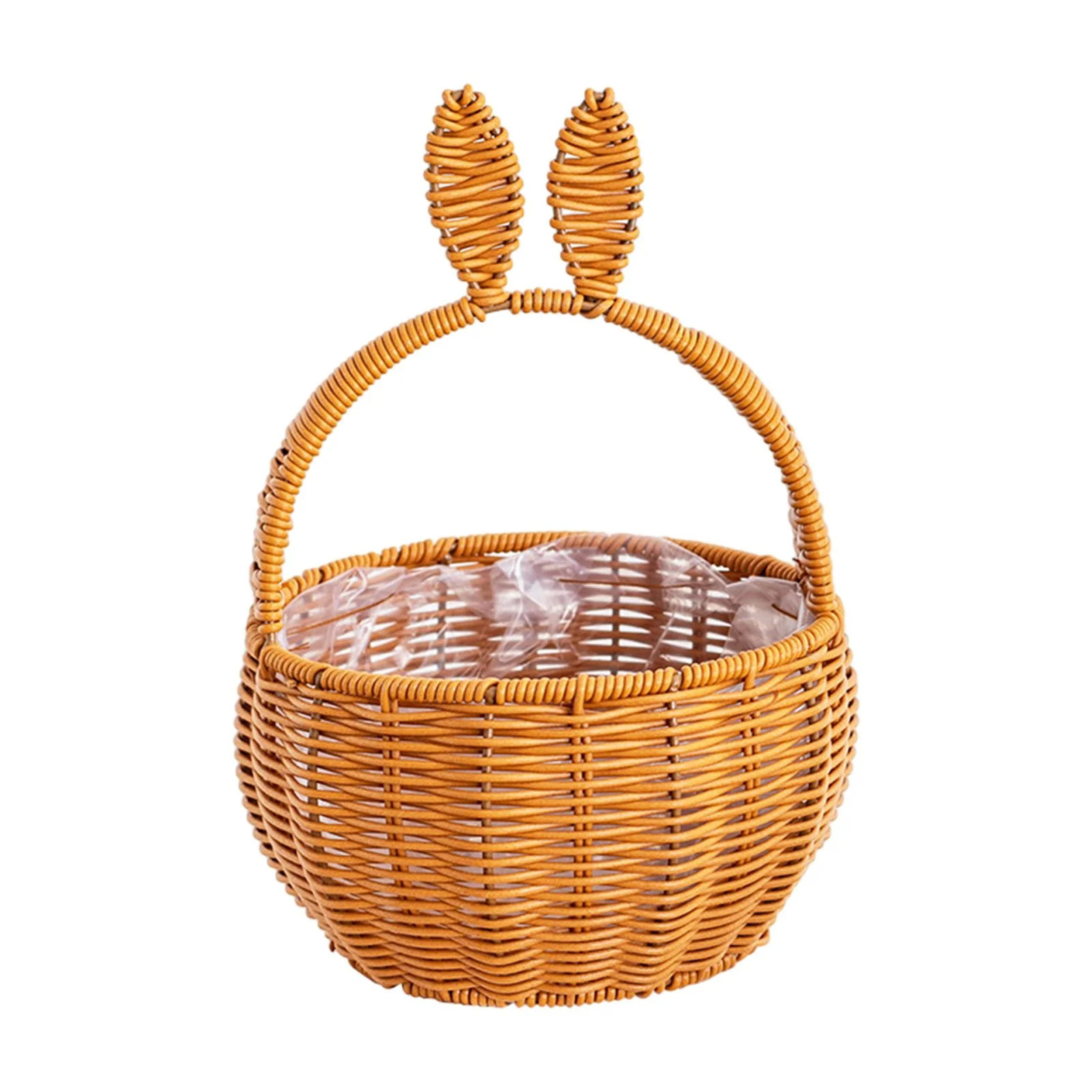 LSLJS Easter Rattan Flowers Basket, Easter Decorations Handmade Basket with Rabbit Ears, Simulati... | Walmart (US)
