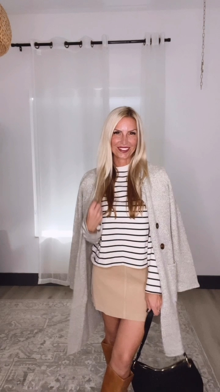 Ready for Thanksgiving! Love a short skirt and a long jacket 🙌 Everything in this outfit is a must-have and all pieces are under $65! Even the boots! I love this cozy cardigan and it’s only $31. The striped tee is so soft! And there are multiple options for the skirt. 🍂

Amazon finds, skirt, corduroy skirt, Abercrombie, boots, fall outfit, Thanksgiving outfit, cardigan, striped tee, woven bag


#LTKFindsUnder50 #LTKOver40 #LTKFindsUnder100