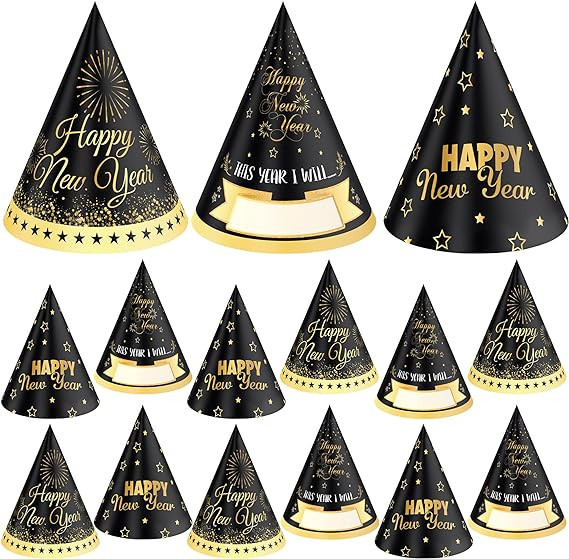 KatchOn,Happy New Year Hats 2024 - Pack of 12 | New Years Eve Hats, New Years Decorations 2024 | ... | Amazon (US)