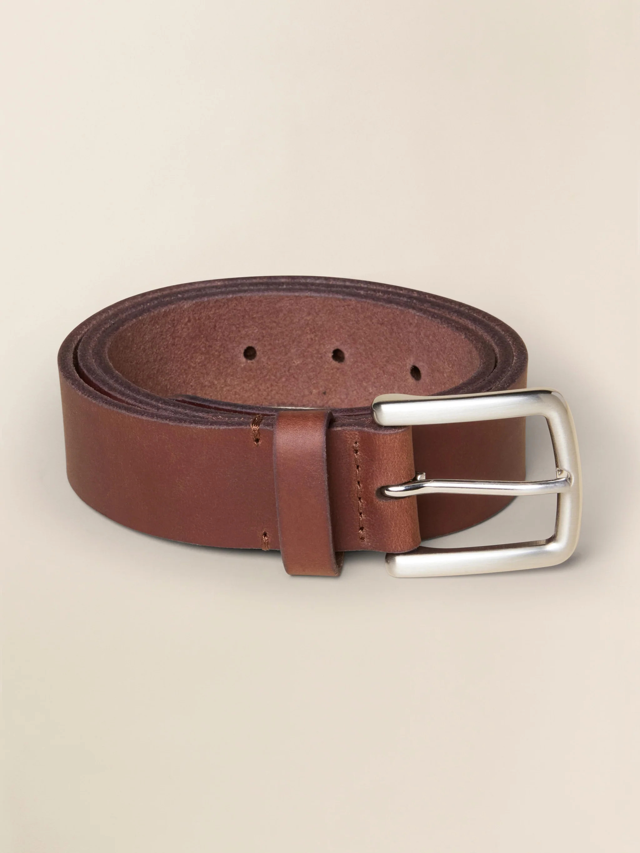 Men's Leather Belt - Saddle Brown | Faherty