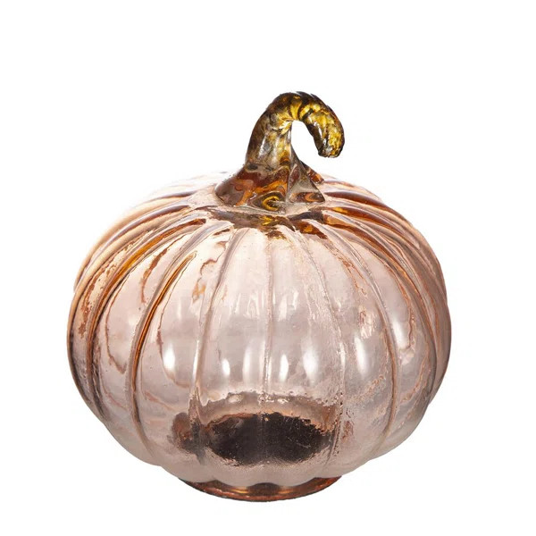 Glass Pumpkins - Set of 8 - Orange | Wayfair North America