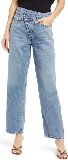 Criss Cross Super High Waist Oversize Jeans | Nordstrom