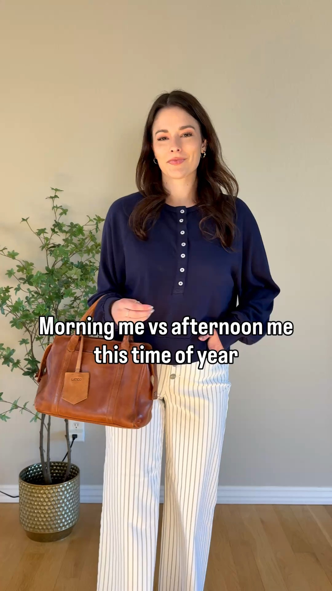 Spring weather = dressing for two seasons in one day ☀️
Anyone else start the morning in long sleeves and end up like this by lunch? 

White pants, striped pants outfit, navy and white outfit, easy spring outfit, 

#springoutfit
#springstyle
#everydaystyle

#LTKspring #LTKSpringSale #LTKgrwm