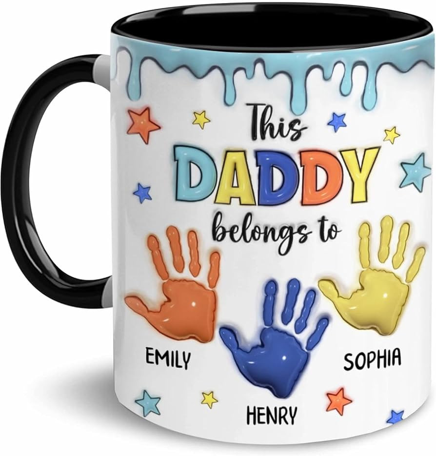 LOVELYPOD Custom Dad Mug with Kids Names, This Daddy Belongs to, Fathers Day Mugs, Dad Gifts from... | Amazon (US)