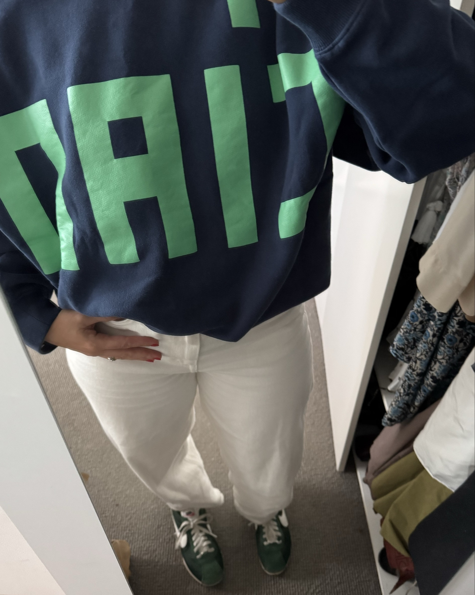 CIAO 👋🏼 Clare V. Sweater size S for a slightly oversized look. Usually a size 8. 

#LTKaustralia #LTKwinter