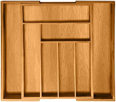 Bellemain Expandable Bamboo Drawer Organizer - Large Kitchen Utensil Holder for Cutlery, Silverwa... | Amazon (US)