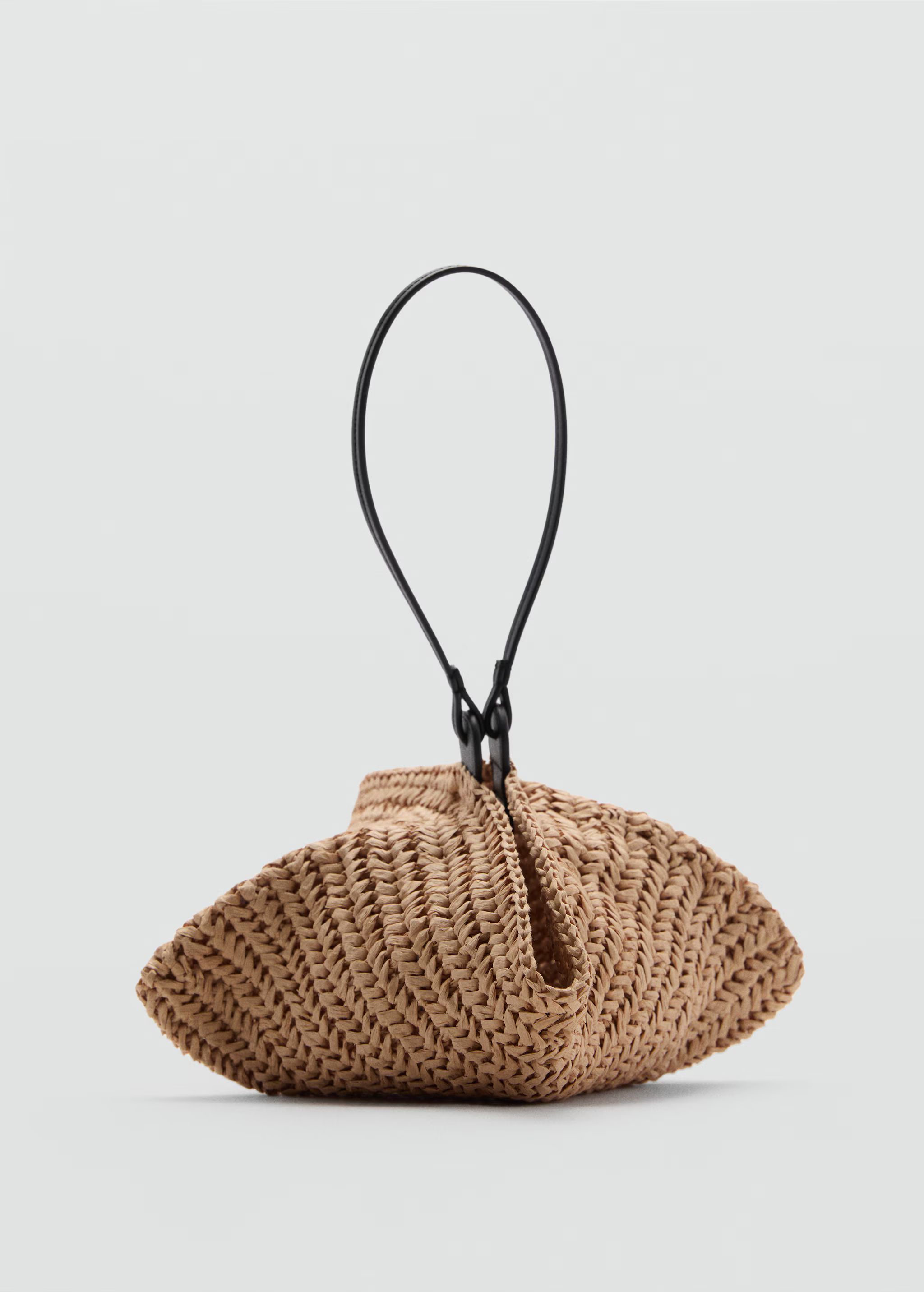 Natural fibre shoulder bag | MANGO (US)