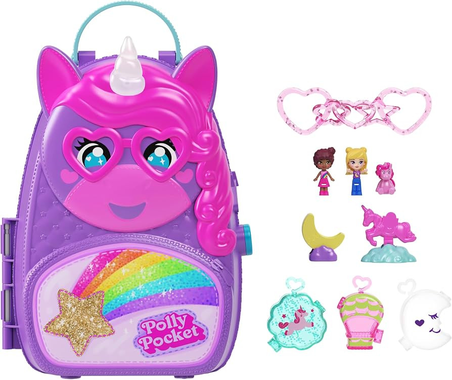 Polly Pocket Unicorn Backpack Playset | Amazon (US)