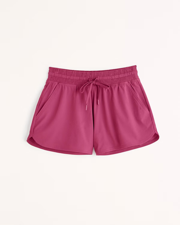 YPB motionTEK High Rise Lined Workout Short | Abercrombie & Fitch (US)