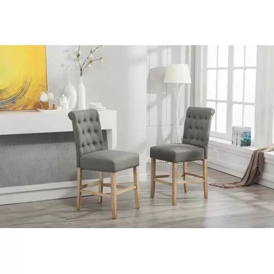 Claro Upholstered Dining Chair Upholstery Color: Gray | Wayfair North America