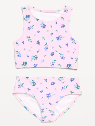 Printed Tankini Swim Set for Girls | Old Navy (US)