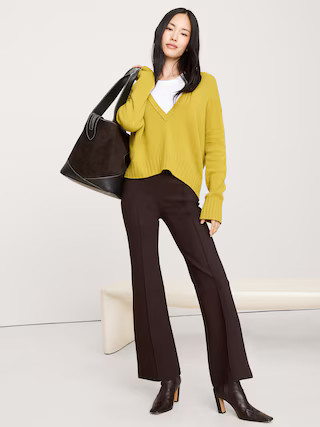 Crop Flare Everywhere Ponte Pull-On Pant | Banana Republic (US)