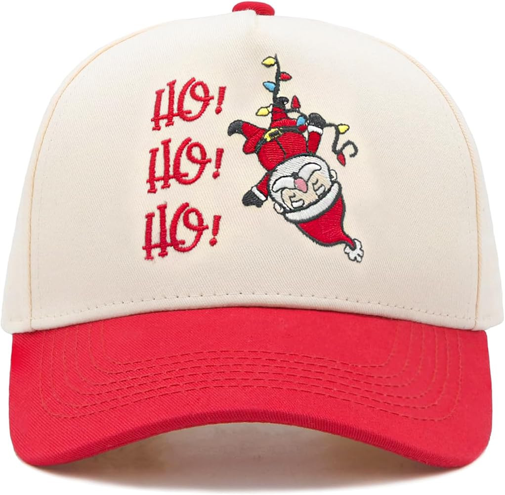 Merry Christmas Trucker Hat for Men Women, Embroidered Vintage Baseball Cap for Xmas Holiday New ... | Amazon (US)