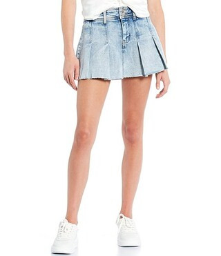 GB Pleated Denim Mini Skort | Dillard's | Dillard's