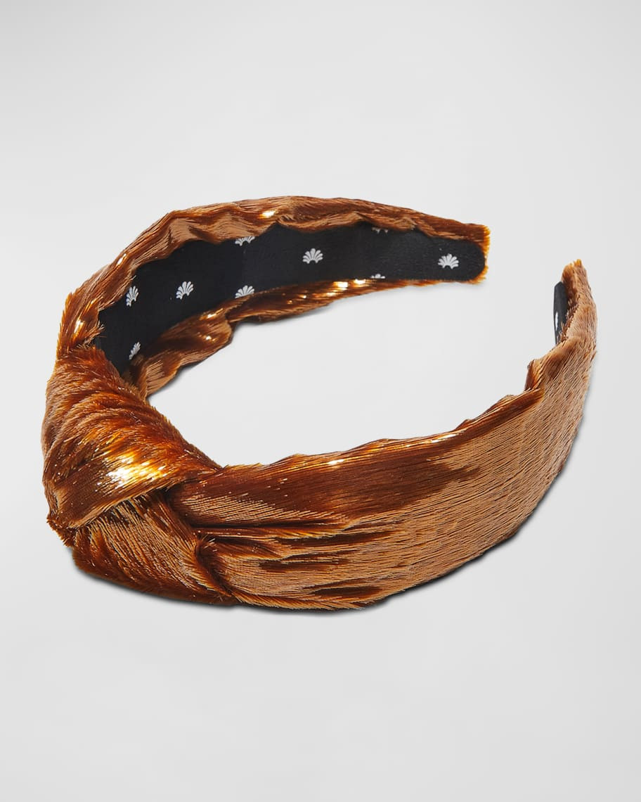 Liquid Velvet Knotted Headband | Neiman Marcus
