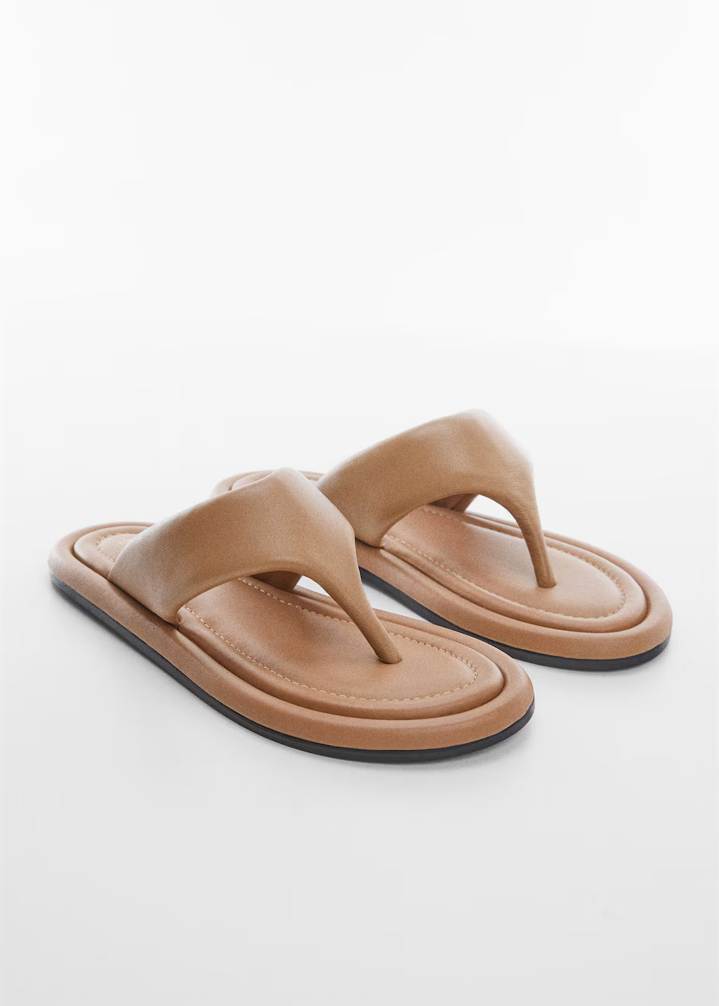 Leather sandals with straps -  Women | Mango USA | MANGO (US)