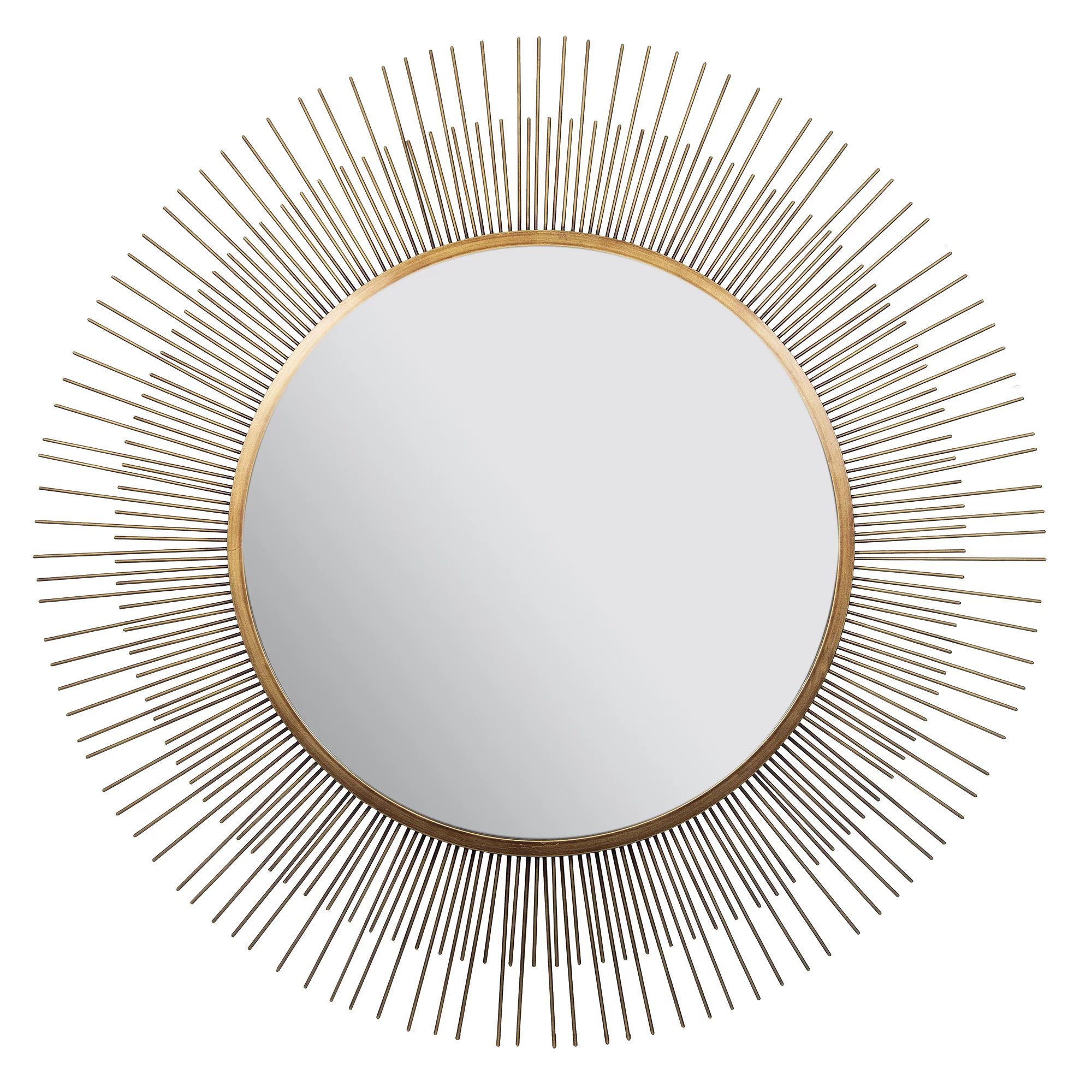 Patton Wall Decor Sunburst Wall Accent Mirror, Gold, 36" x 36" | Walmart (US)