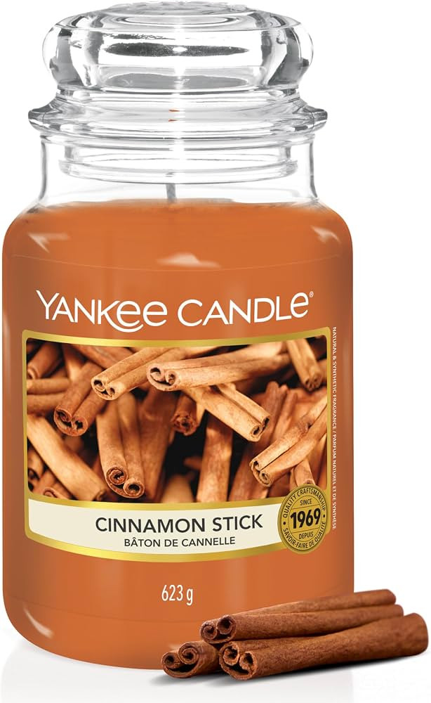 Yankee Candle Scented Jar Candle (Large) \u2013 Cinnamon Stick \u2013 Long Burn Time Candle up to... | Amazon (DE)