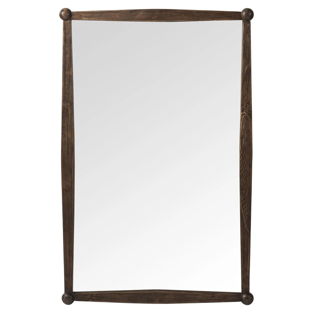 Declan Aged Pine Wall Mirror | Kathy Kuo Home