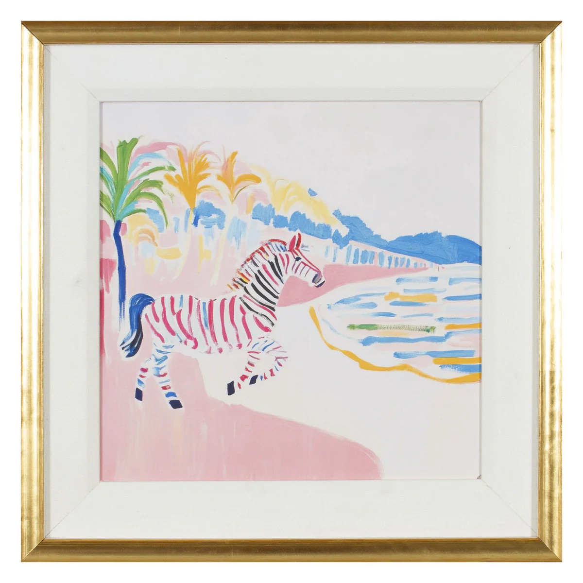 Stripes of the Sunset Zebra Giclée Wall Art | The Well Appointed House, LLC