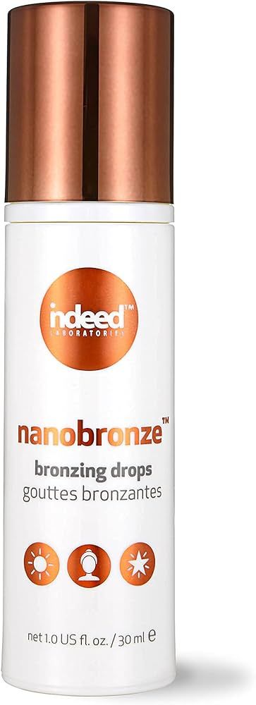 Indeed Labs Nanobronze Drops - Get a sun-kissed glow without the sun! Bronzing drops with hyaluro... | Amazon (US)