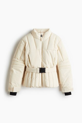 H & M - Padded Ski Jacket with ThermoMove - Beige | H&M (US + CA)
