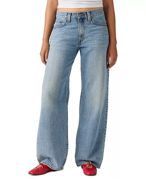 Women's Mid-Rise Middy Balloon Jeans | Macy's