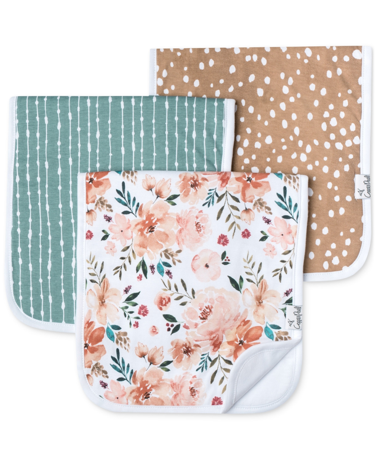 Copper Pearl Baby Premium Burp Cloths, Pack of 3 - Autumn | Macy's