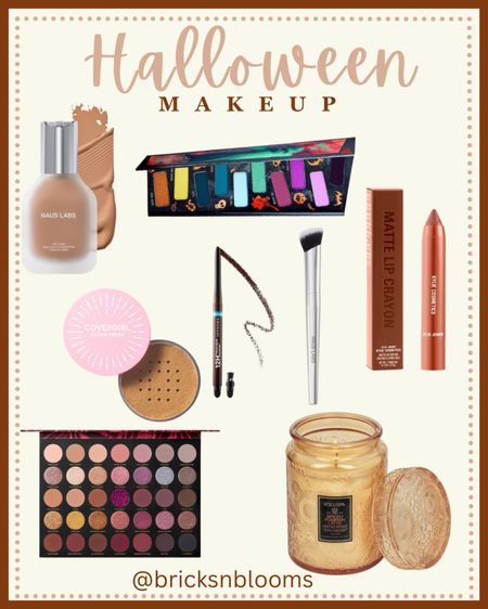 Halloween Makeup 

House labs, colorful eyeshadow, pumpkin candle, lipstick, makeup brush, eyeliner 

#LTKstyletip #LTKSeasonal #LTKHalloween
