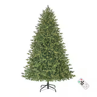 7.5 ft. Pre-Lit LED Elegant Grand Fir Artificial Christmas Tree | The Home Depot