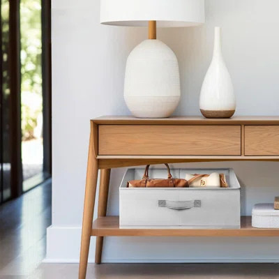 Closet Organizers Bins 4 Pack - Large Collapsible Shelf Organizer With Handles - Fabric Trapezoid Home Organization And Storage Baskets | Wayfair North America