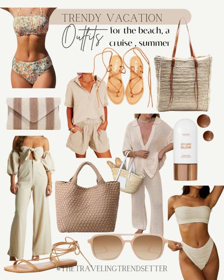 Trendy vacation outfits for your next beach trip, river , summer Amazon finds , bathing suit cover ups, sandals , swimsuit , bikini , summer beach bag, travel outfit , bags , Amazon fashion , sunglasses , spring , girls ,makeup , Tarte cosmetics , mom , gifts 

#LTKSeasonal #LTKtravel #LTKFestival