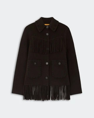 Western Fringe Jacket - Burnt Cocoa | Guest In Residence