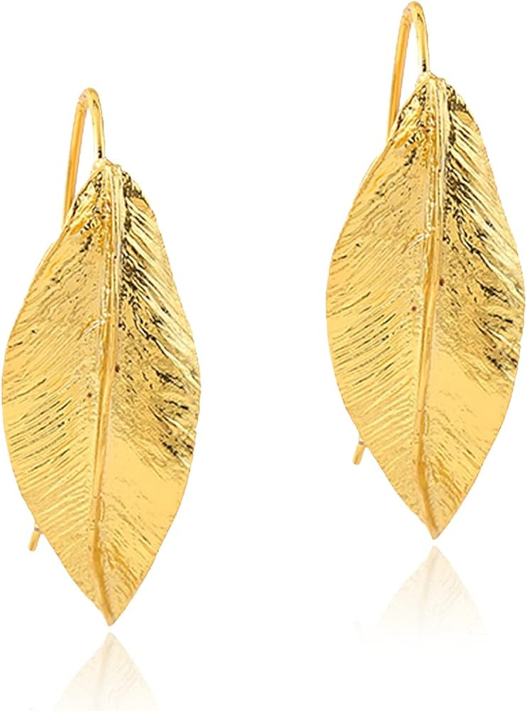 T-ztoss Bohemian Gold Elegant Flower Fashion Dangle Earring Cute Metal Flower Earrings Unique Chic 3 | Amazon (US)