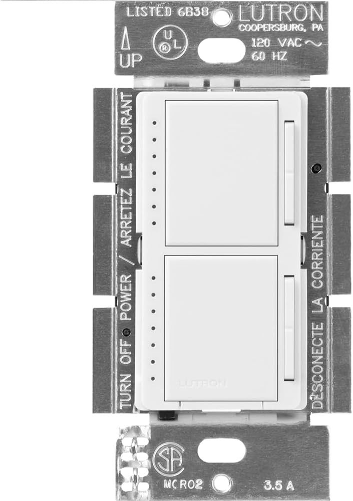 Lutron Maestro Dual Digital Dimmer Switch Only for Incandescent Bulbs, 300-Watt/Single-Pole, MA-L... | Amazon (US)