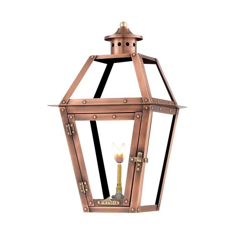 Orleans Aged Copper Outdoor Wall Lantern | Wayfair Professional