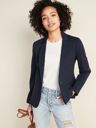 Classic Ponte-Knit Blazer for Women | Old Navy (CA)