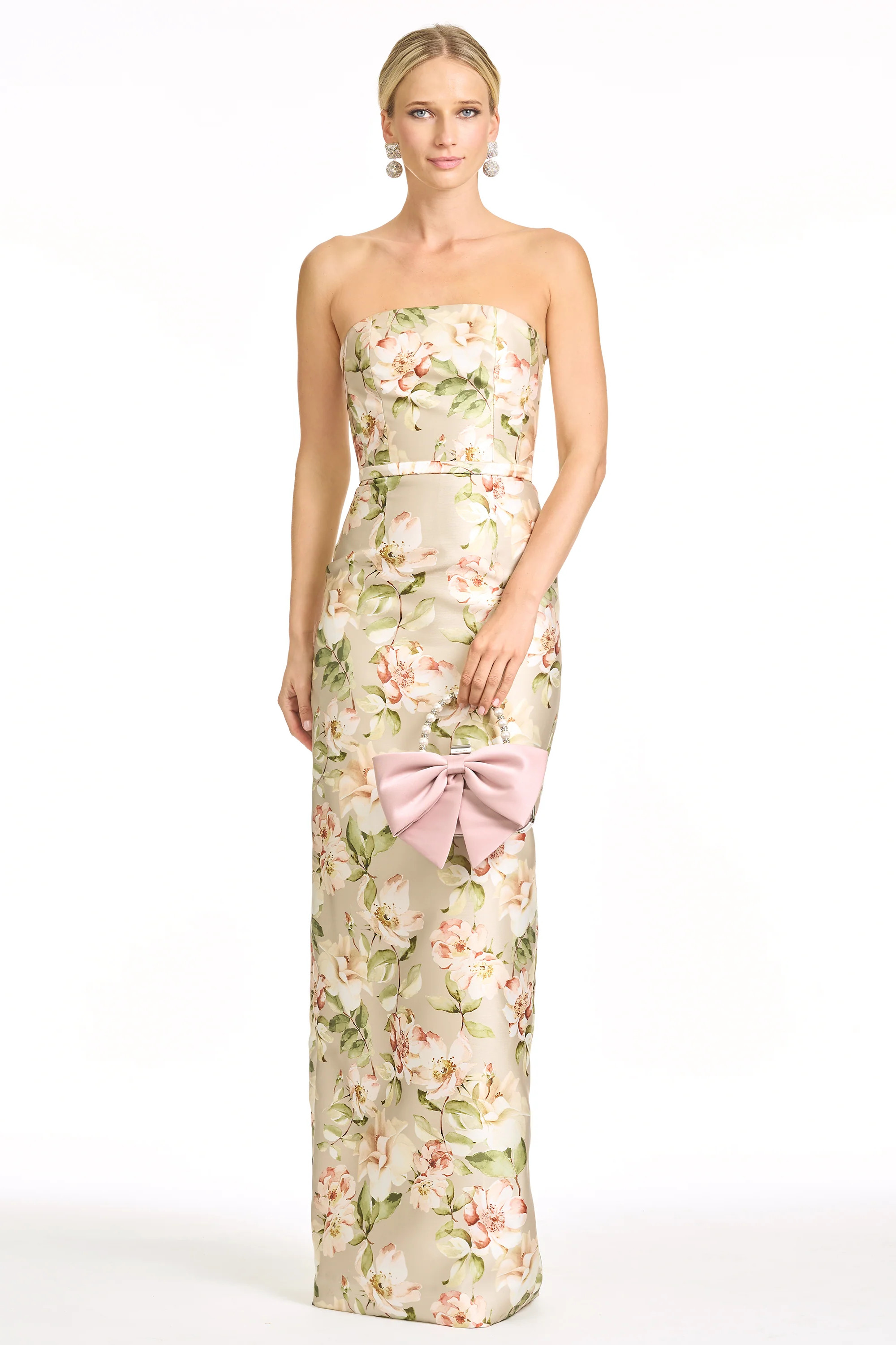 SOPHIA GOWN - PEWTER CAMELLIA | Sachin and Babi