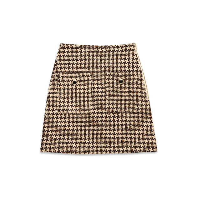 Women's Lauren Wool Skirt | LUXELIM