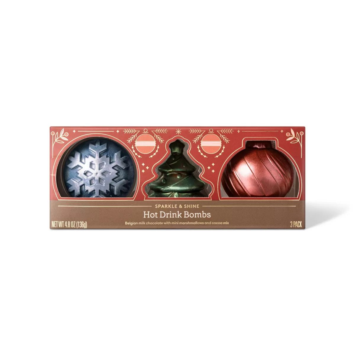 Holiday Sparkle & Shine Hot Drink Bombs - 4.8oz - Favorite Day™ | Target