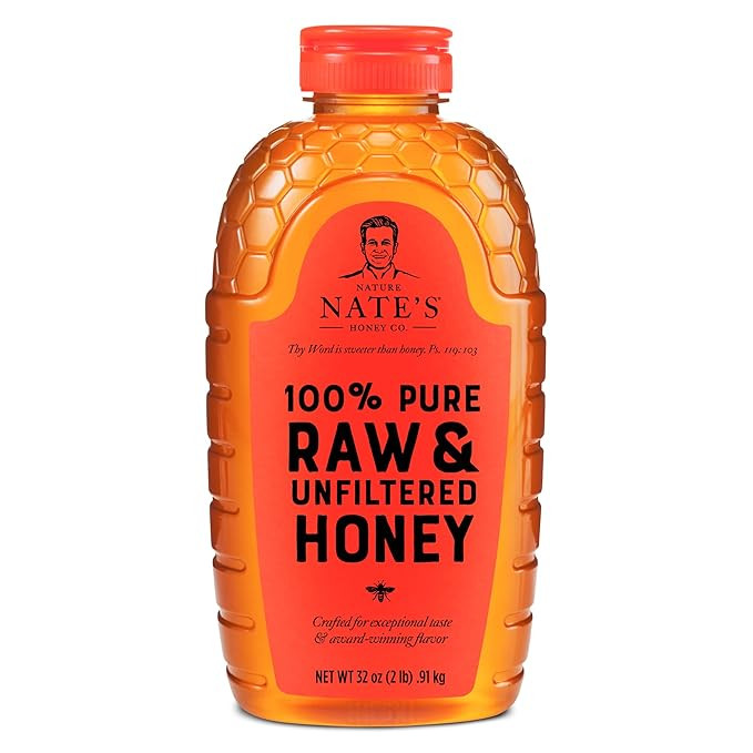 Nature Nate’s 100% Pure, Raw & Unfiltered Honey; 32oz. Squeeze Bottle; Award-Winning Taste | Amazon (US)