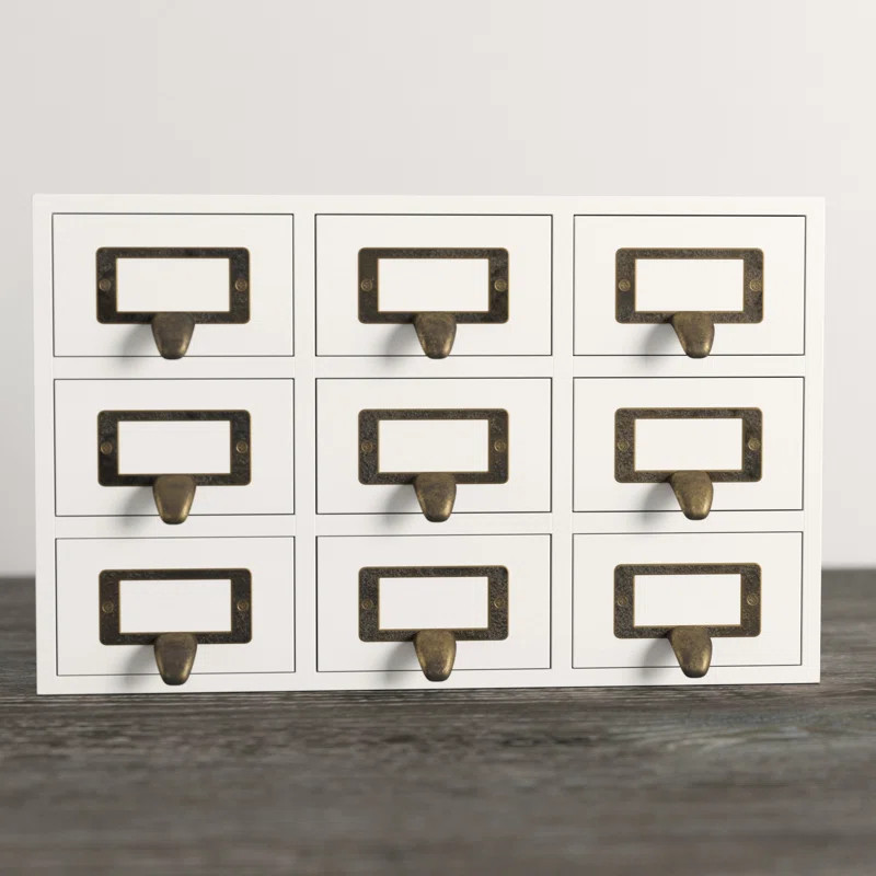 Faisal Desktop Solid Wood Apothecary Supplies Organizer | Wayfair North America