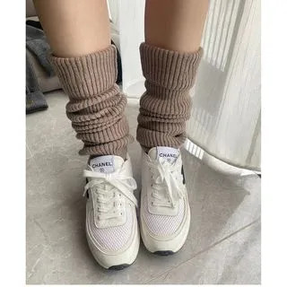 Plain Ribbed Knit Leg Warmer | YesStyle Global