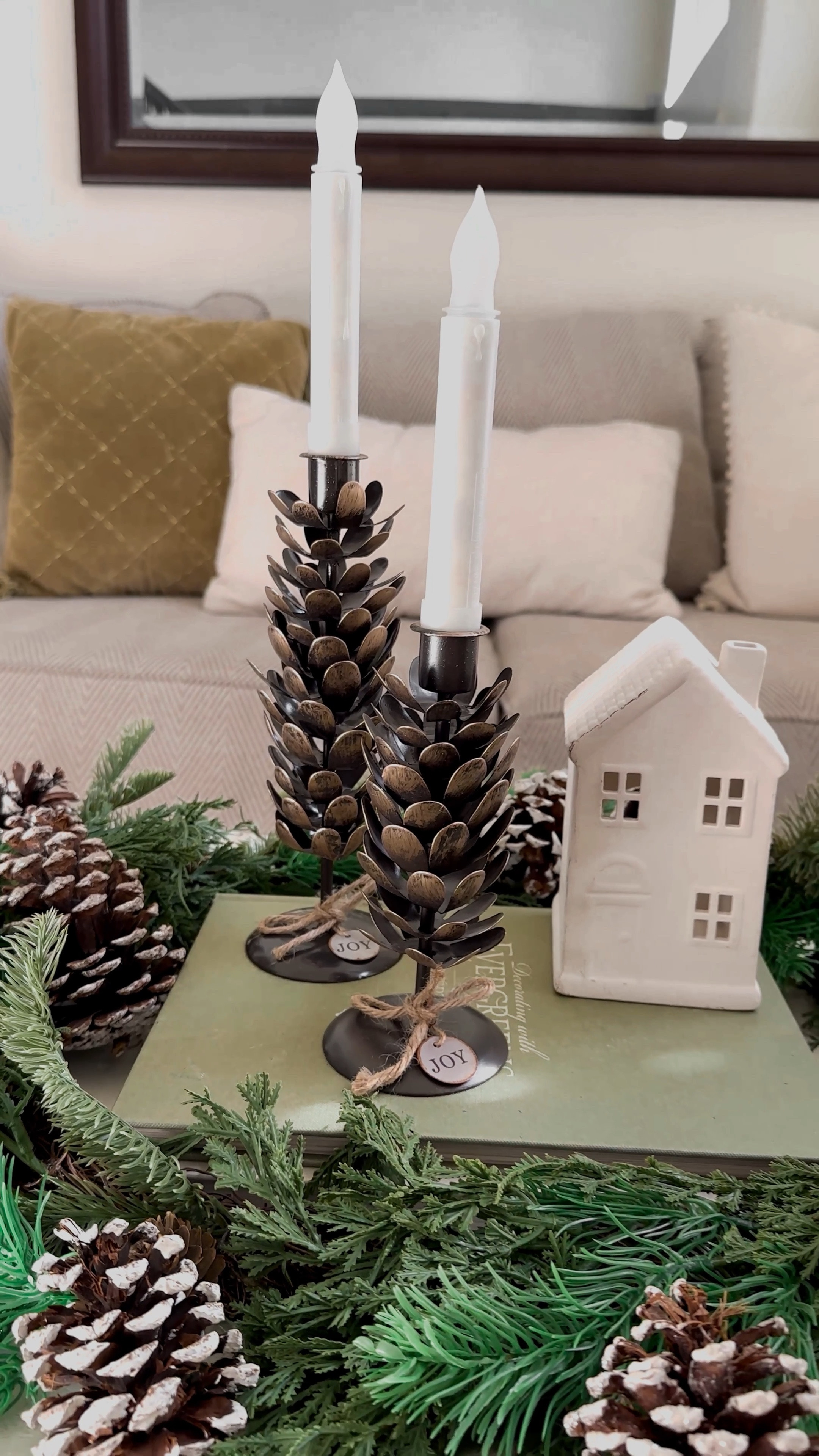 Pinecone candle holders #walmart 



#LTKHoliday #LTKSeasonal #LTKHome
