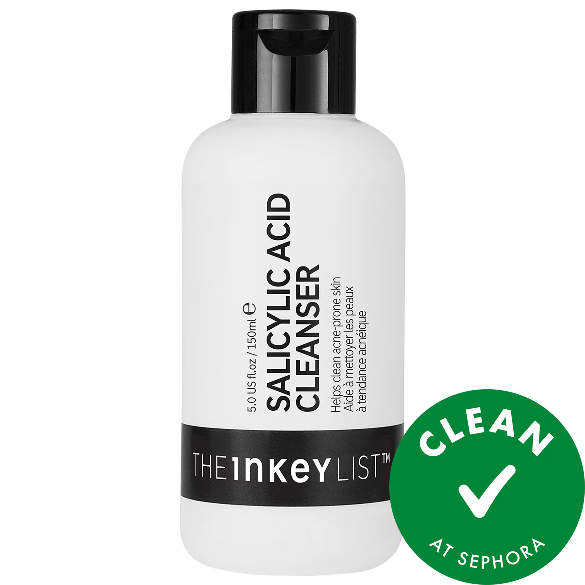 The INKEY List Salicylic Acid Acne + Blackhead Cleanser 5 oz/ 150 mL | Sephora (US)